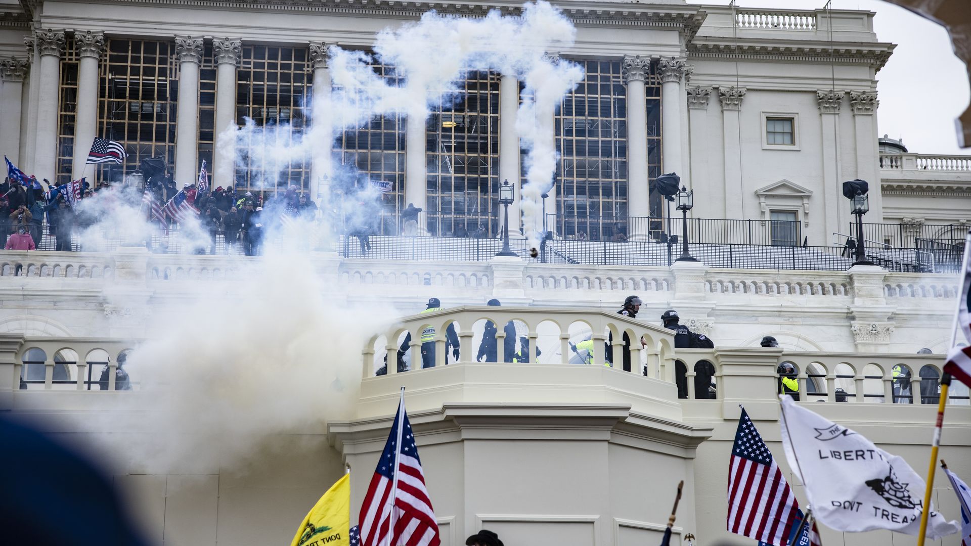 Chaos and mayhem at the US Capitol last January