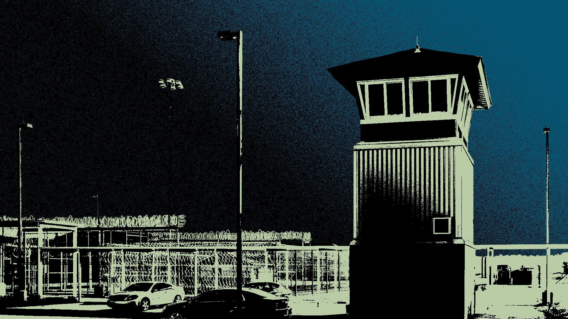 Photo illustration of Louisiana State Penitentiary.