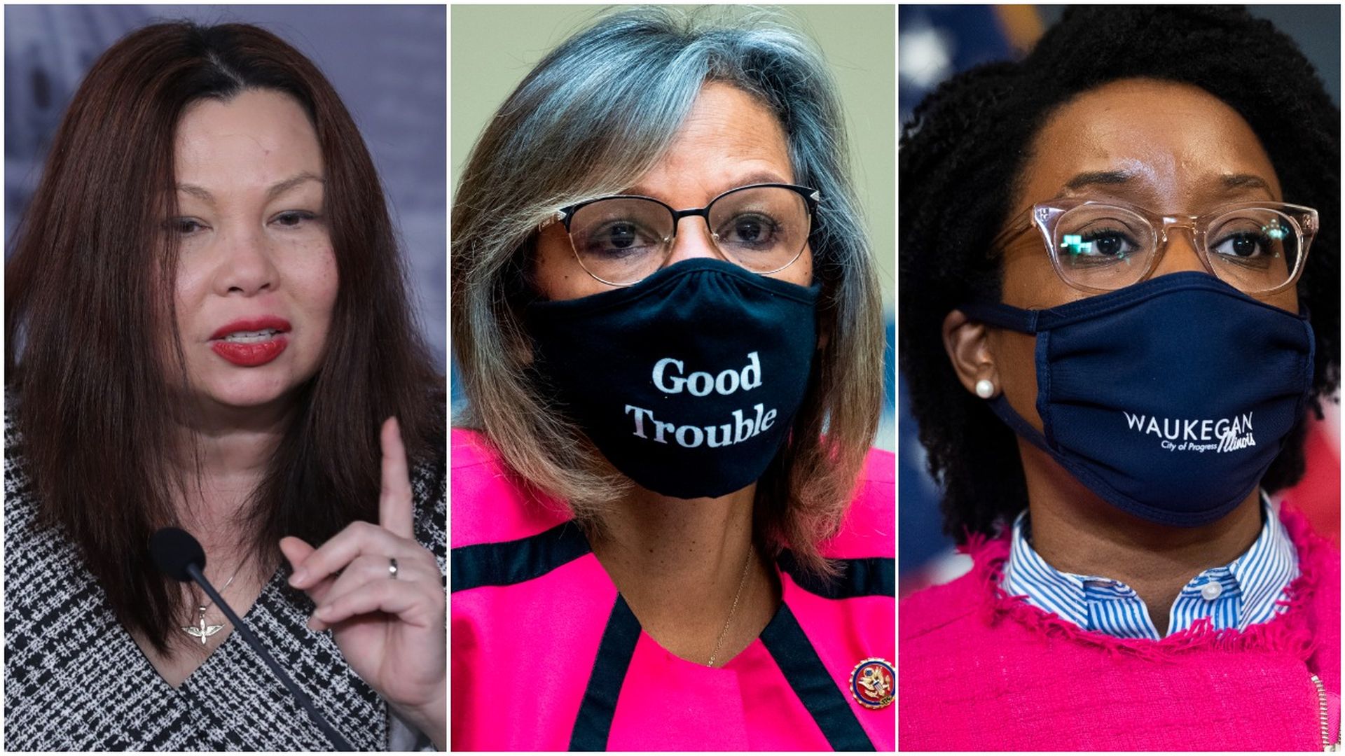 Democratic lawmakers from Illinois Sen. Tammy Duckworth, Rep. Robin Kelly and Rep. Lauren Underwood