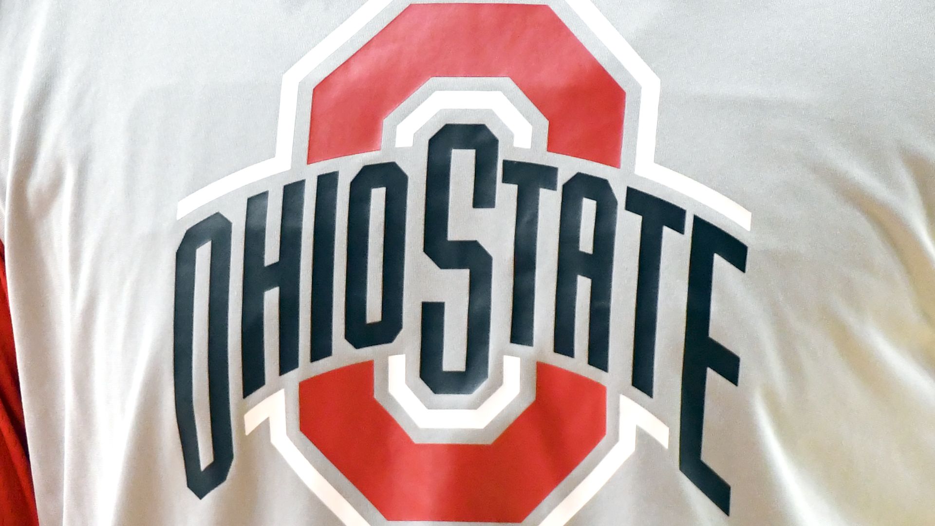 In this image, a T-Shirt displays the Ohio State logo.