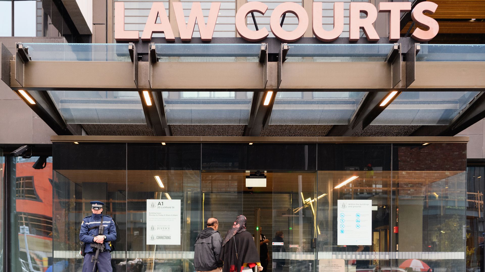 Christchurch High Court in Christchurch, New Zealand. 