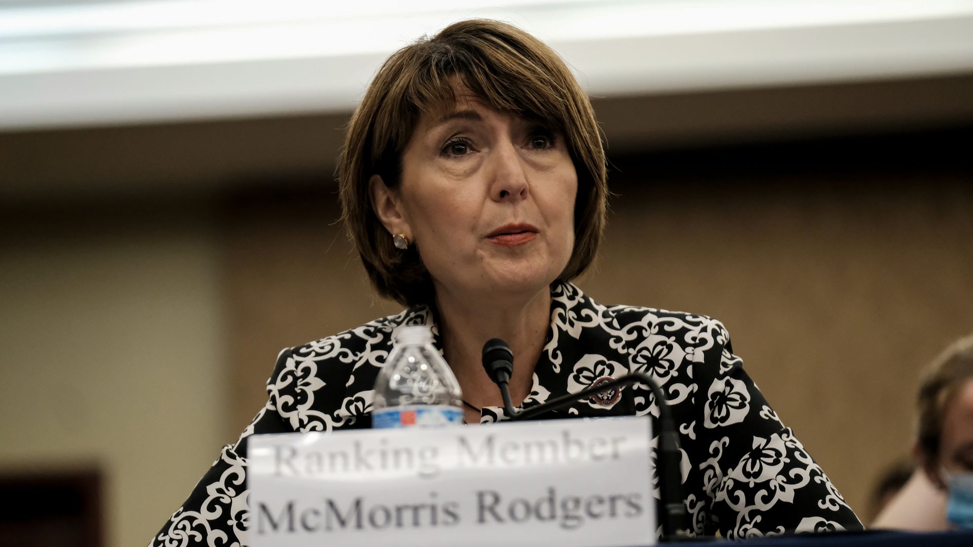 Representative Cathy McMorris Rodgers, a Republican from Washington, speaks during a Republican led House Select Subcommittee on the Coronavirus Crisis forum
