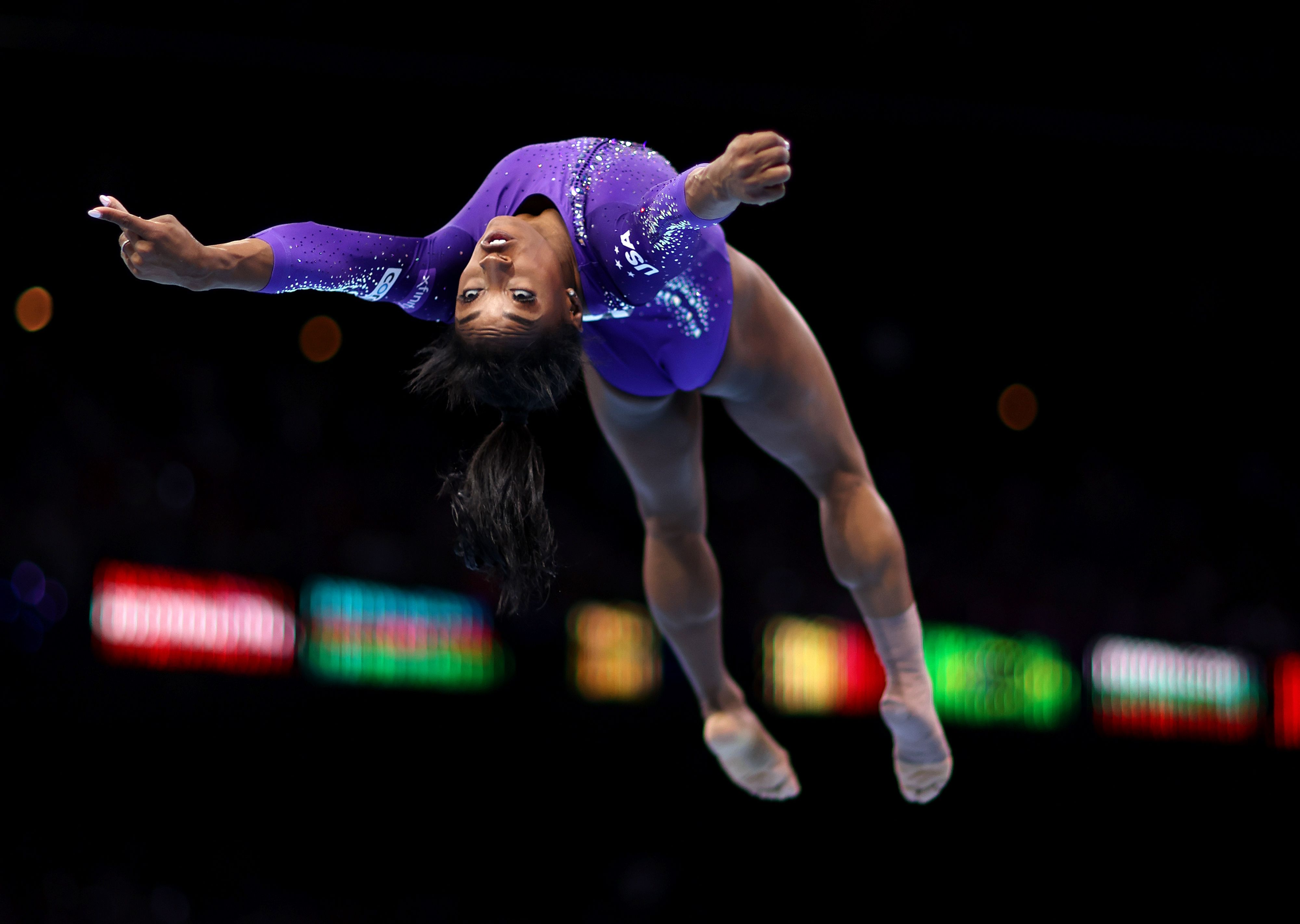 Simone Biles at Gymnastics World Championships: Golds in beam, floor