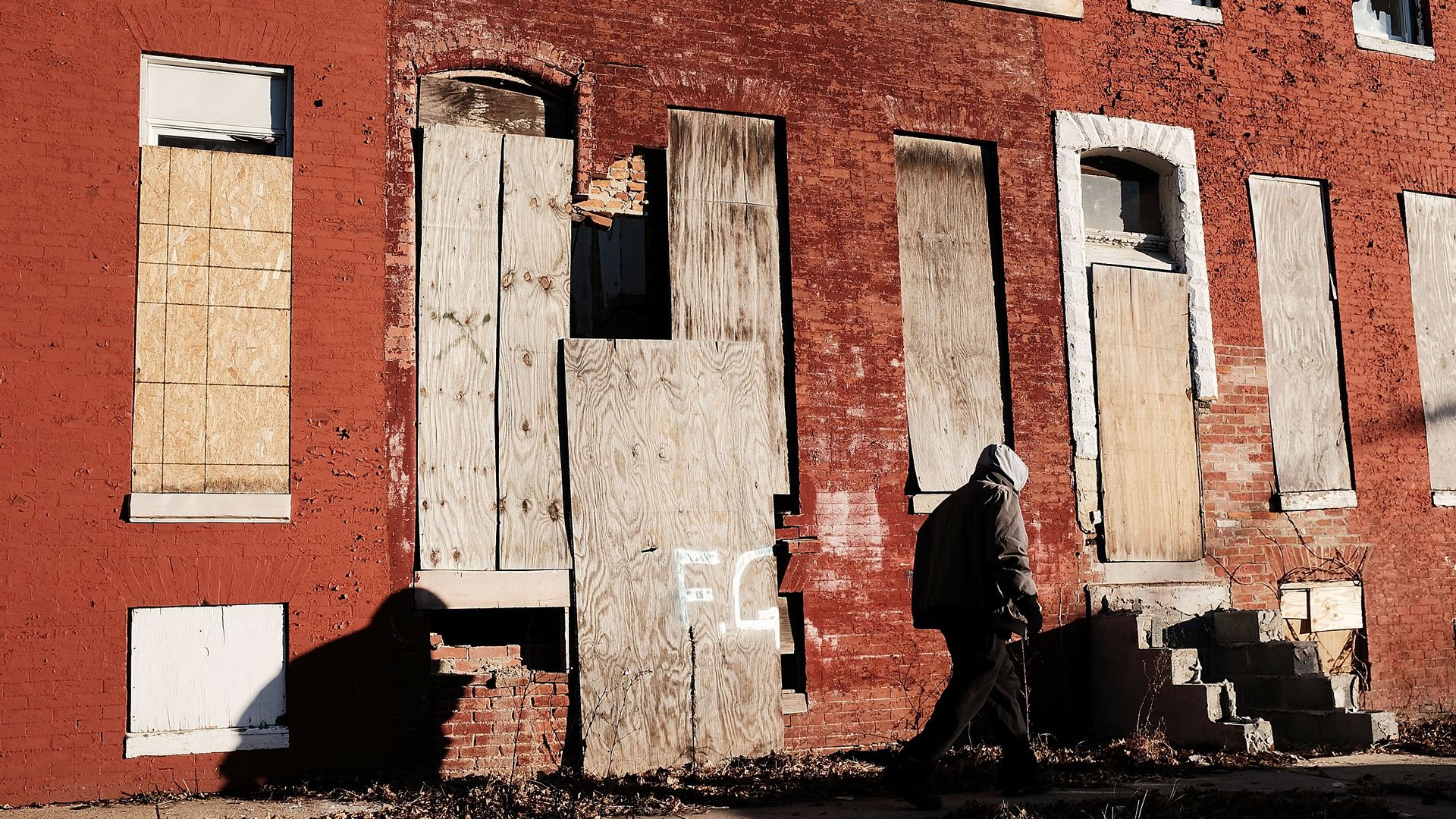 A vacant building in Baltimore