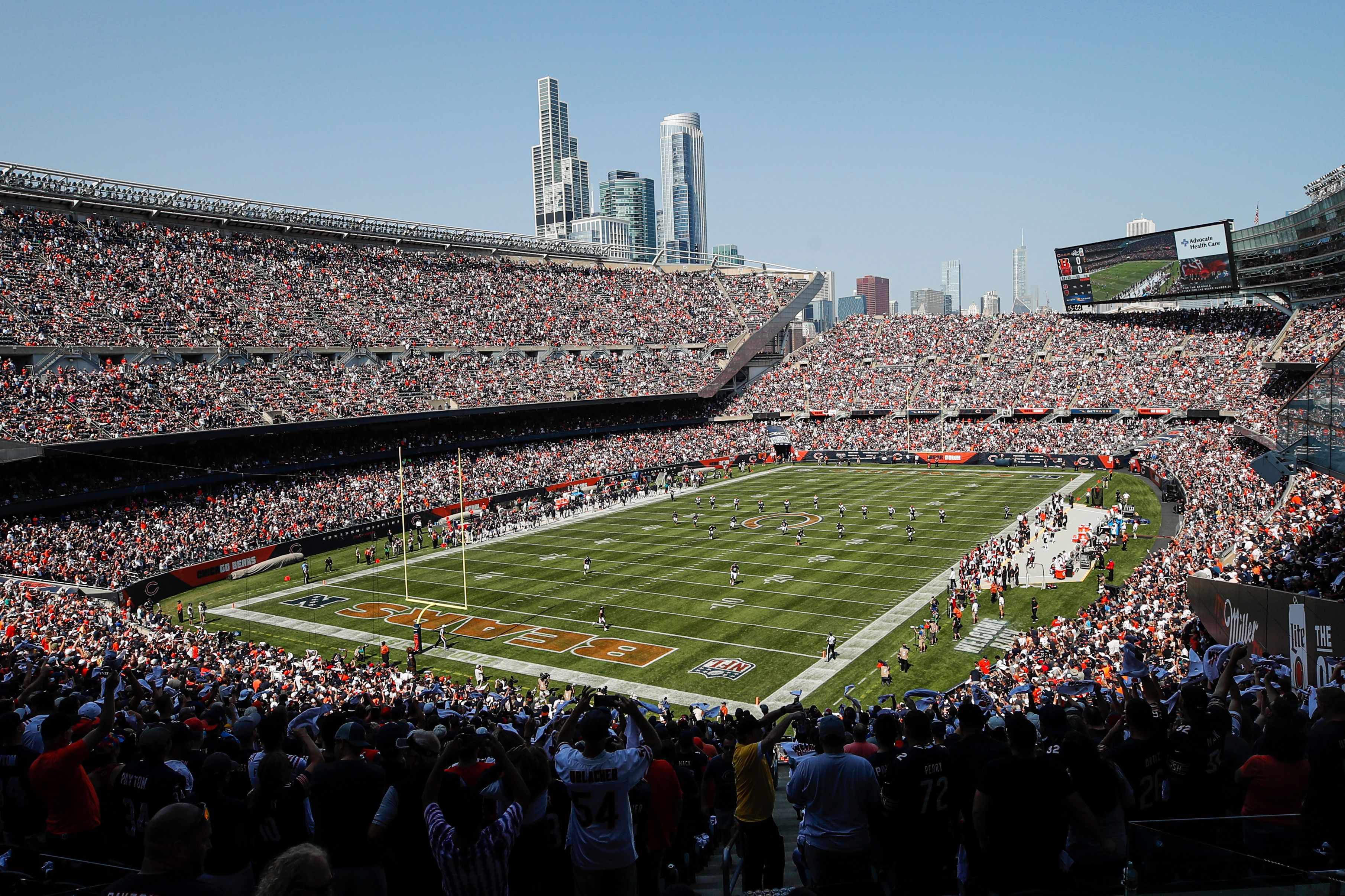 Soldier Field in Chicago. Photo: Kamil Krzaczynski/AP