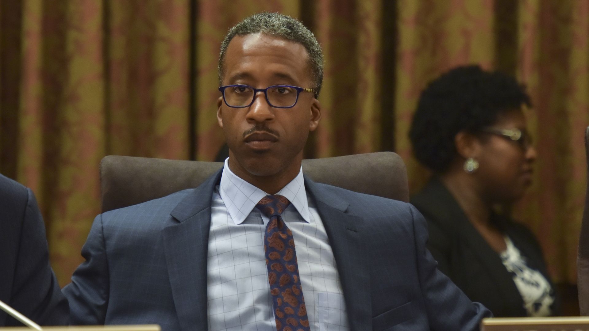 Kenyan McDuffie at the D.C. Council dais
