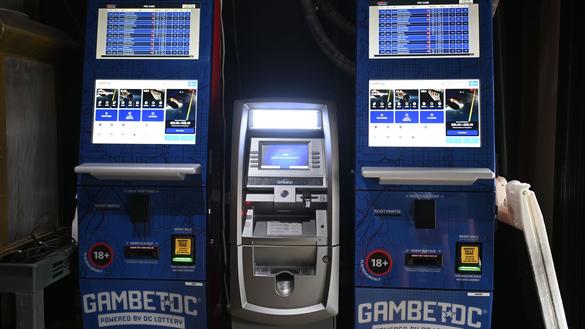 Sports books operated by D.C.