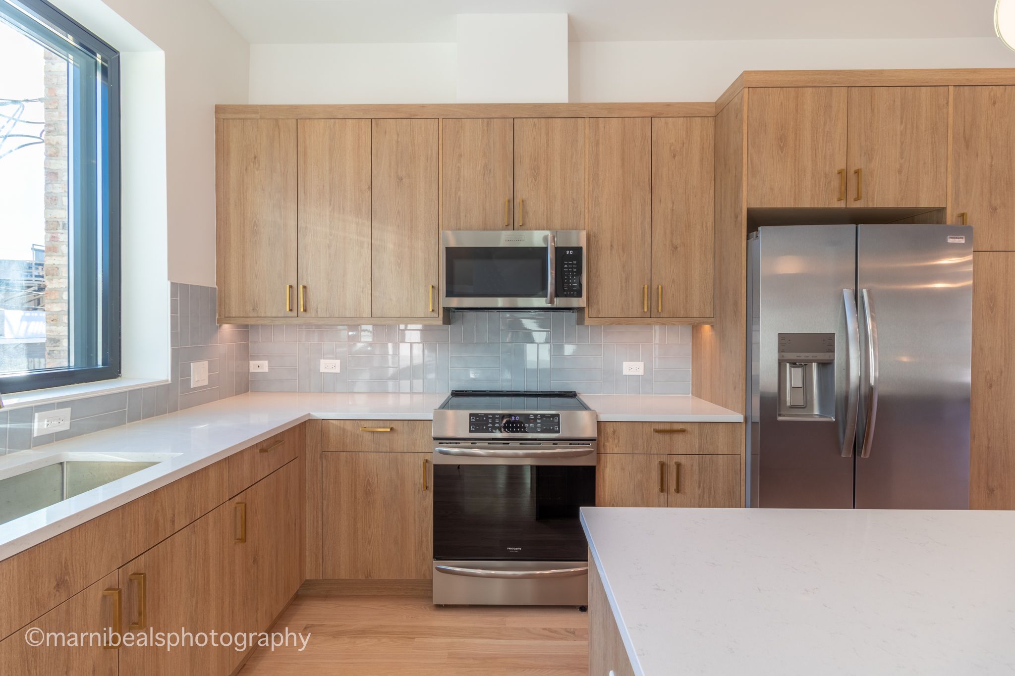 modern kitchen in all-electric home