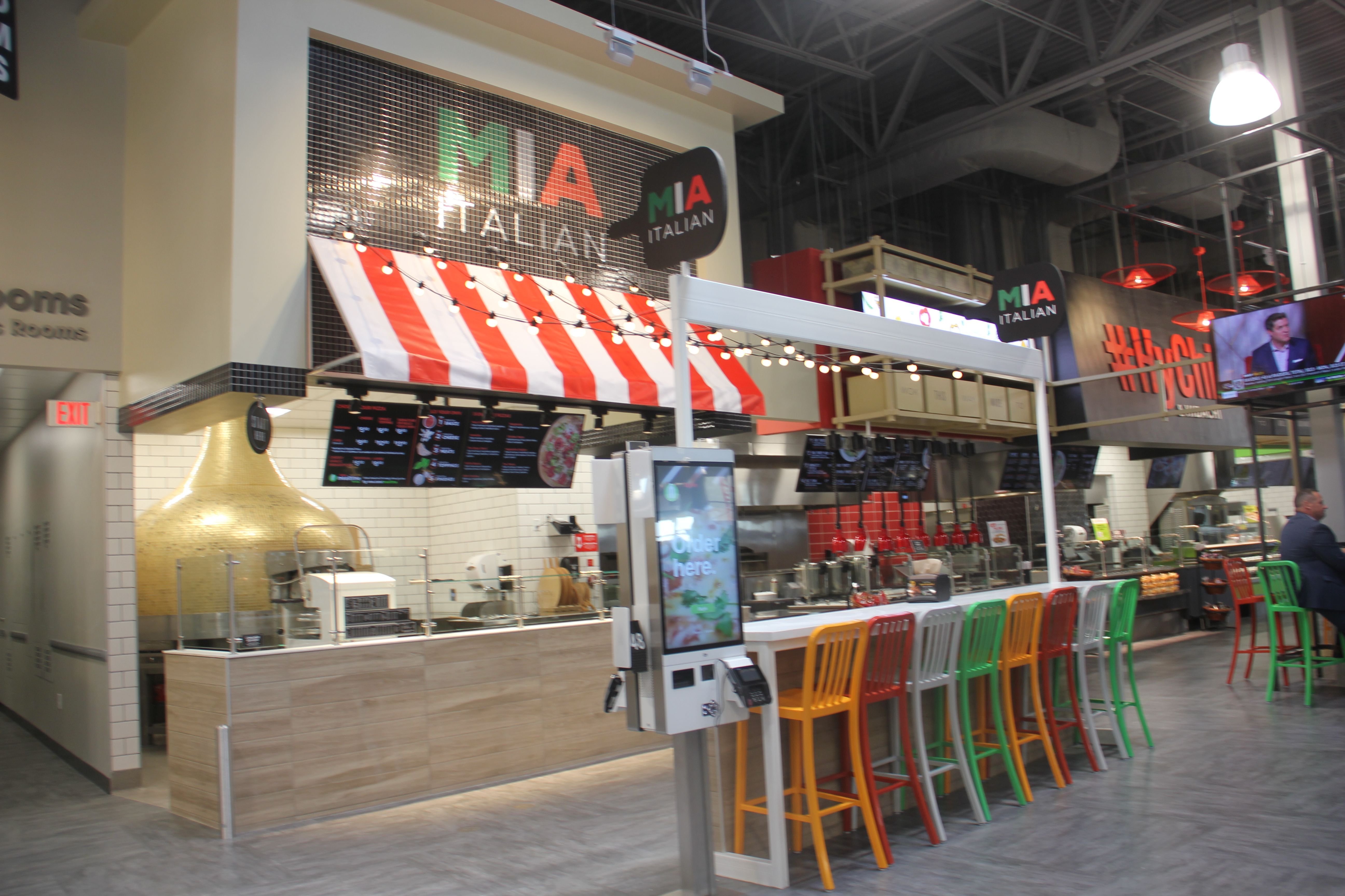 The dining hall concept in the new Grimes Hy-Vee.