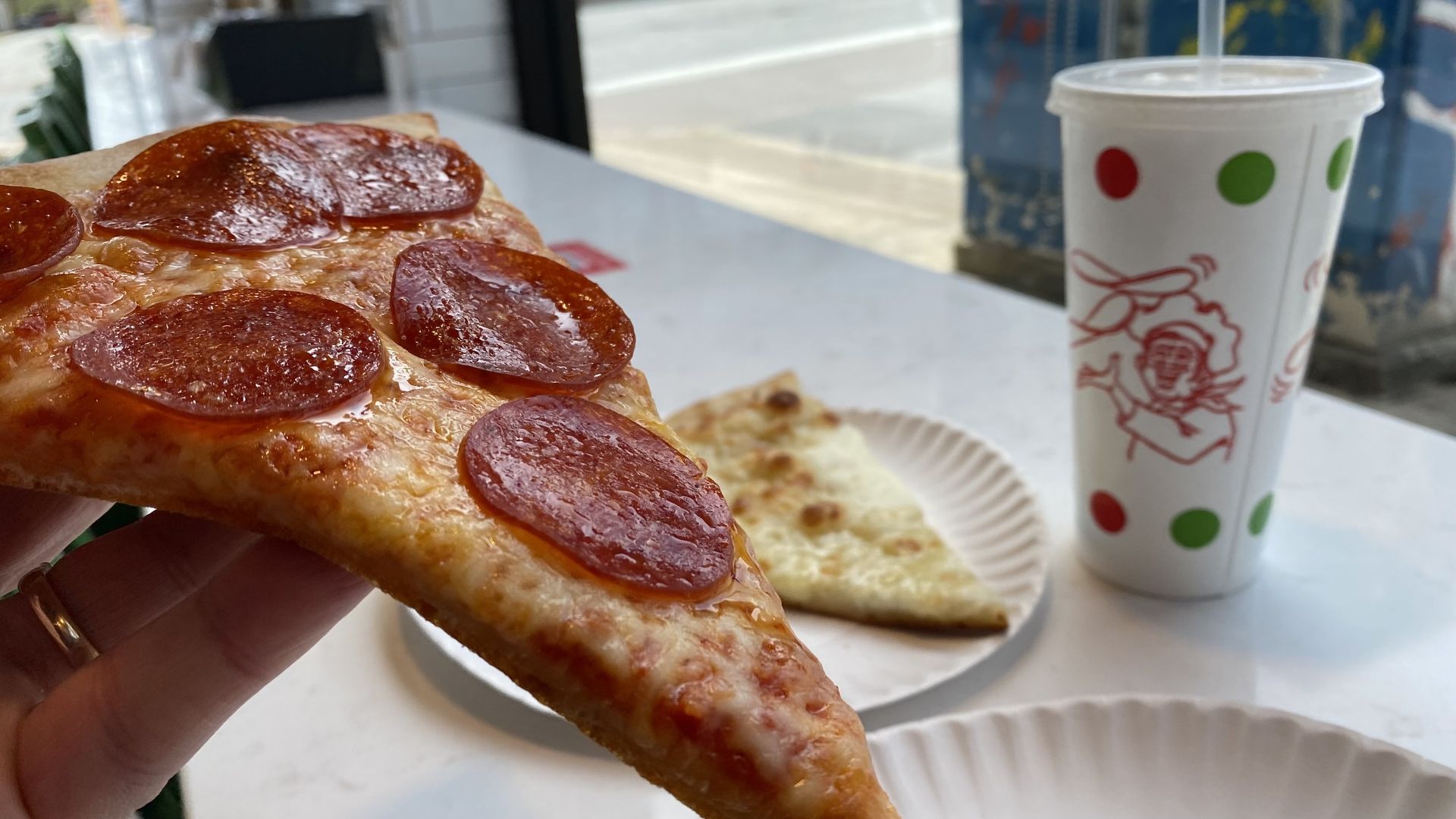 A photo of pepperoni pizza.