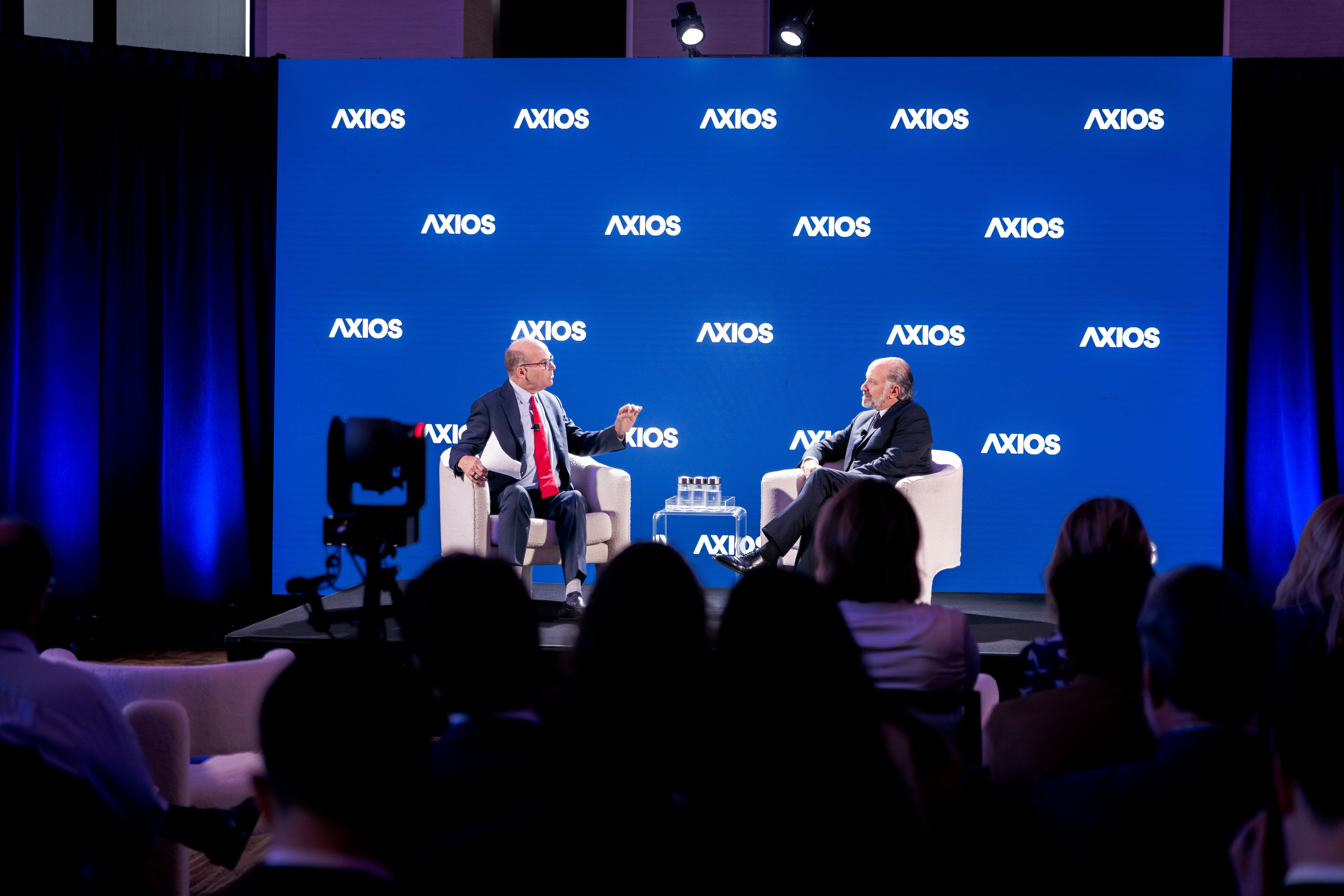 Axios' Mike Allen interviews Commerce Secretary Howard Lutnick at an event last night.
