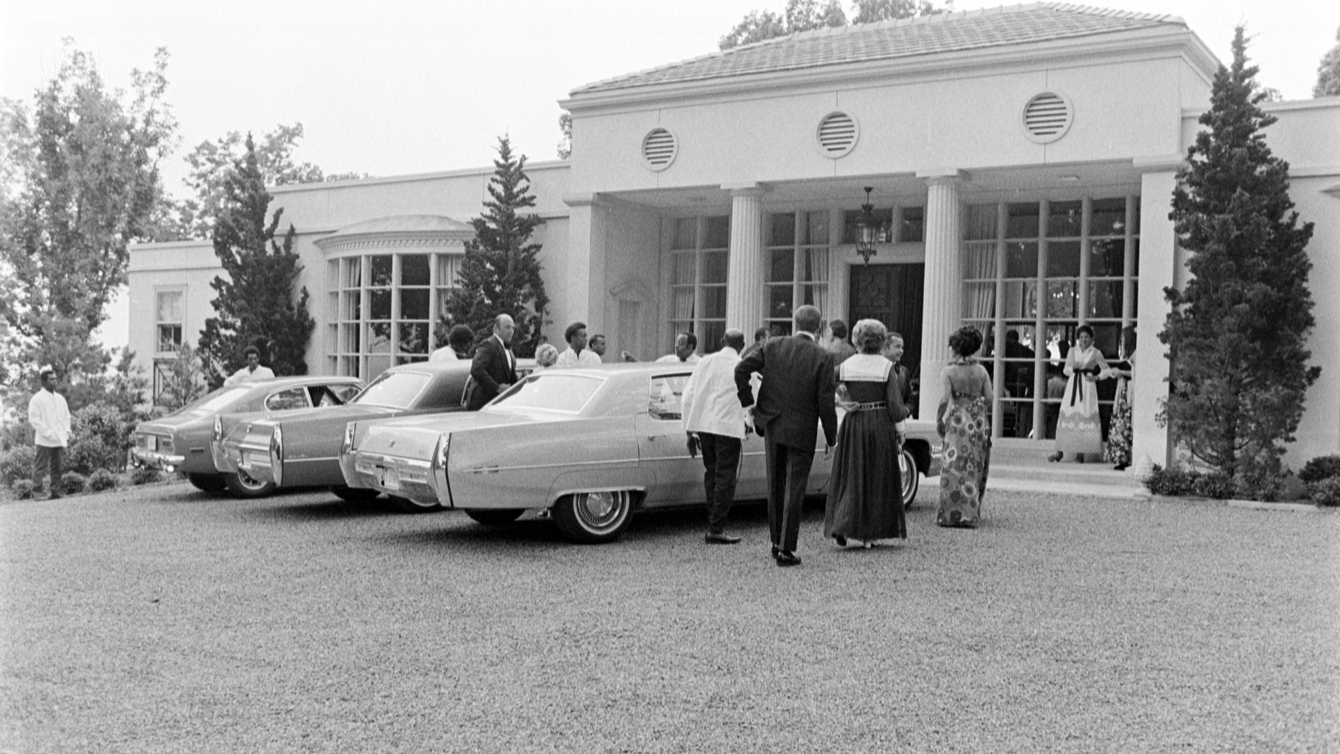 Guests attend a Swan Ball event in 1972. 