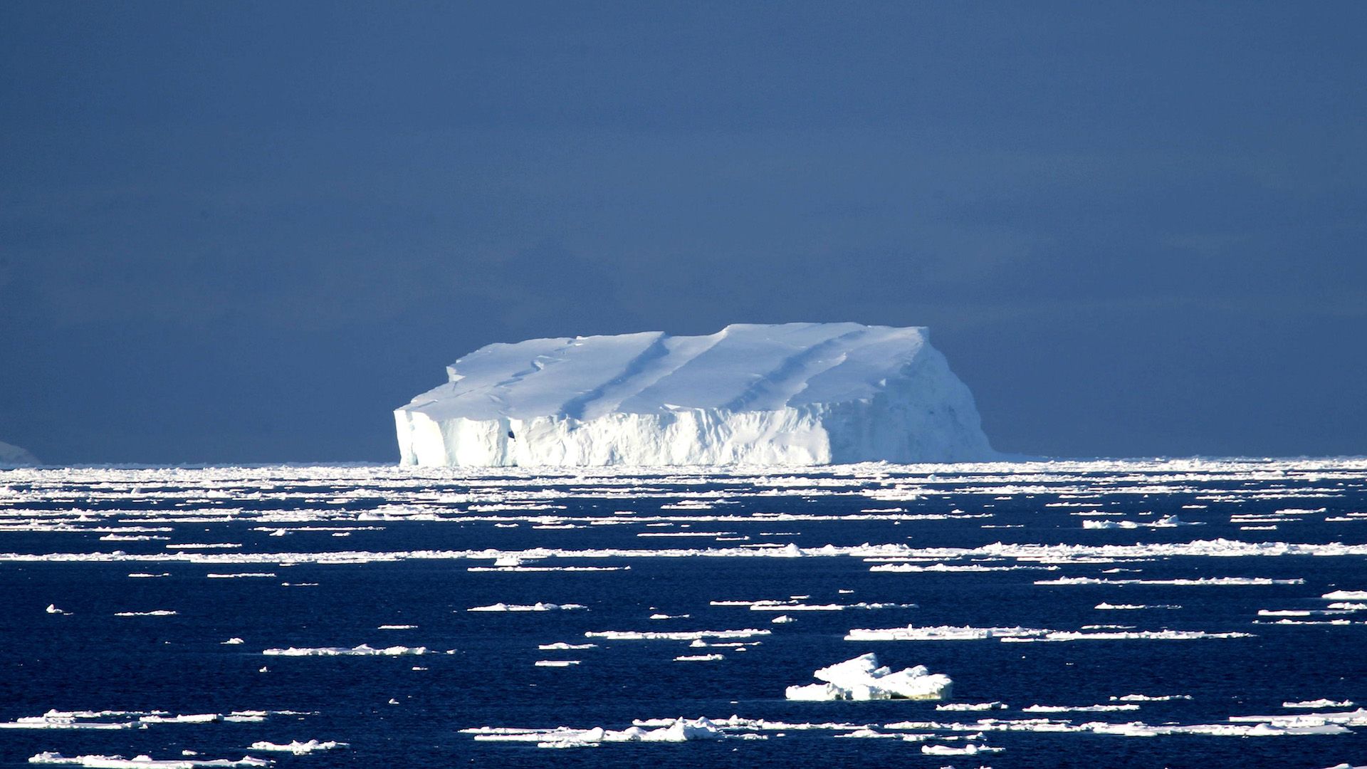 An iceberg in the Southern Ocean.