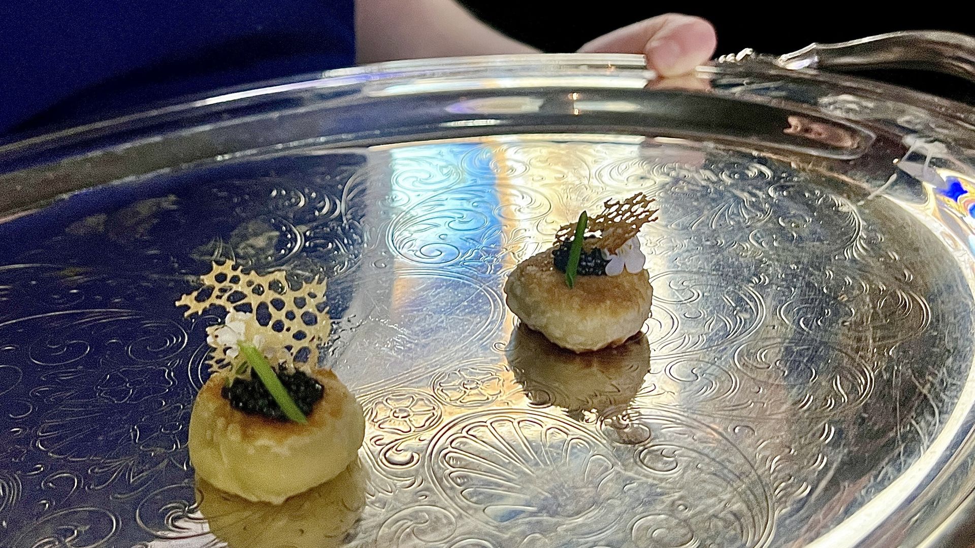 two small dishes on a plate