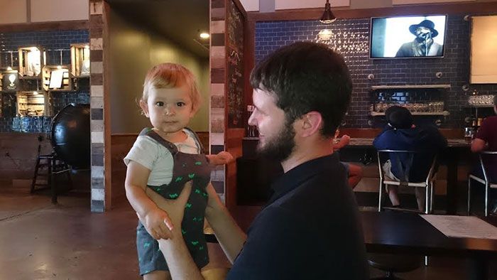 Baby at Sugar Creek Brewery