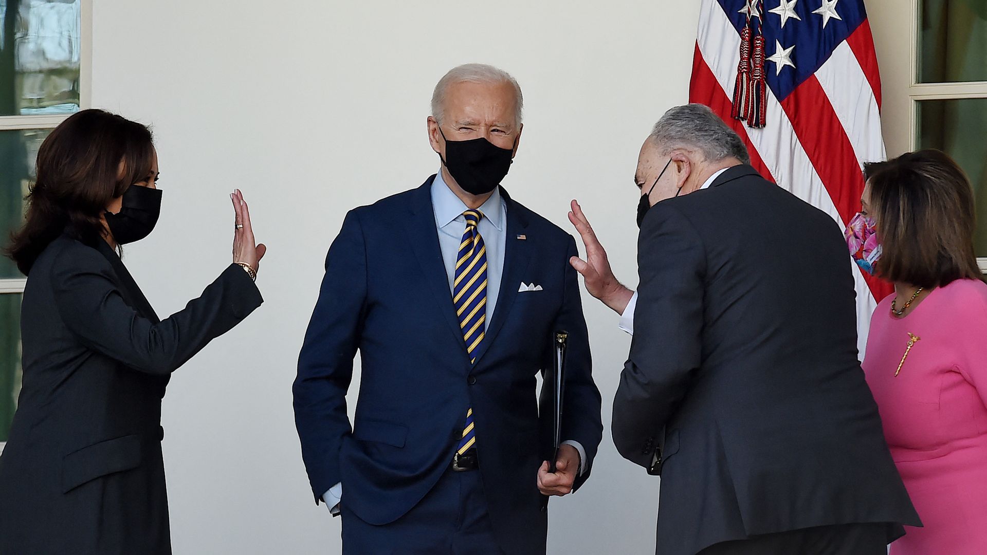 Biden, Harris, Schumer and Pelosi