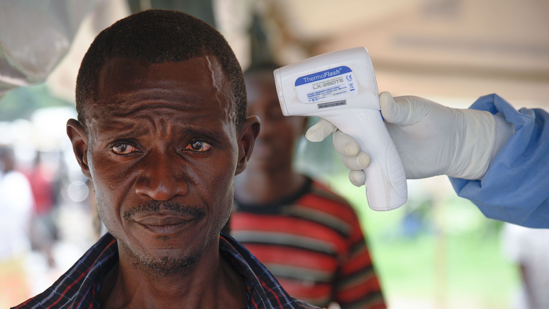 A man in the Congo is being checked for Ebola