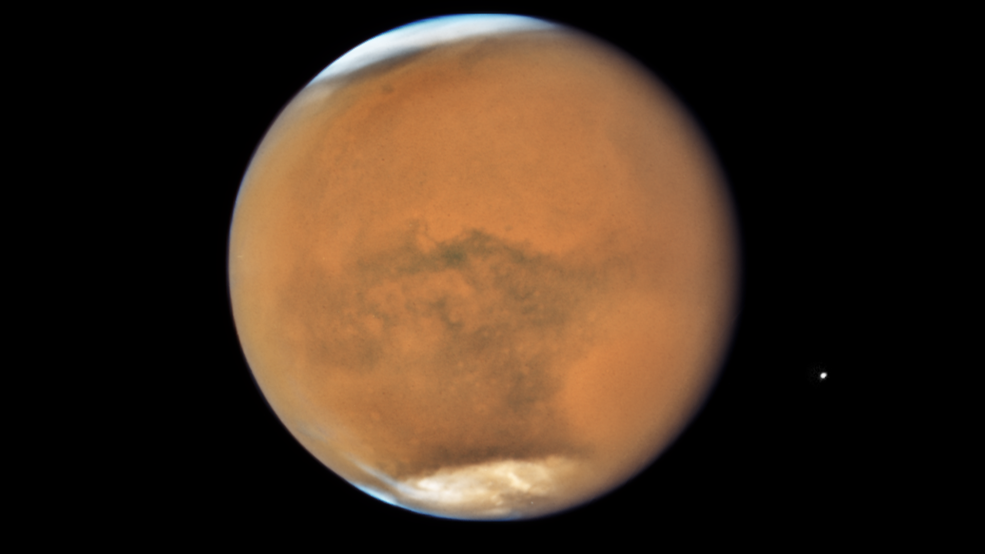 Mars seen by the Hubble Space Telescope
