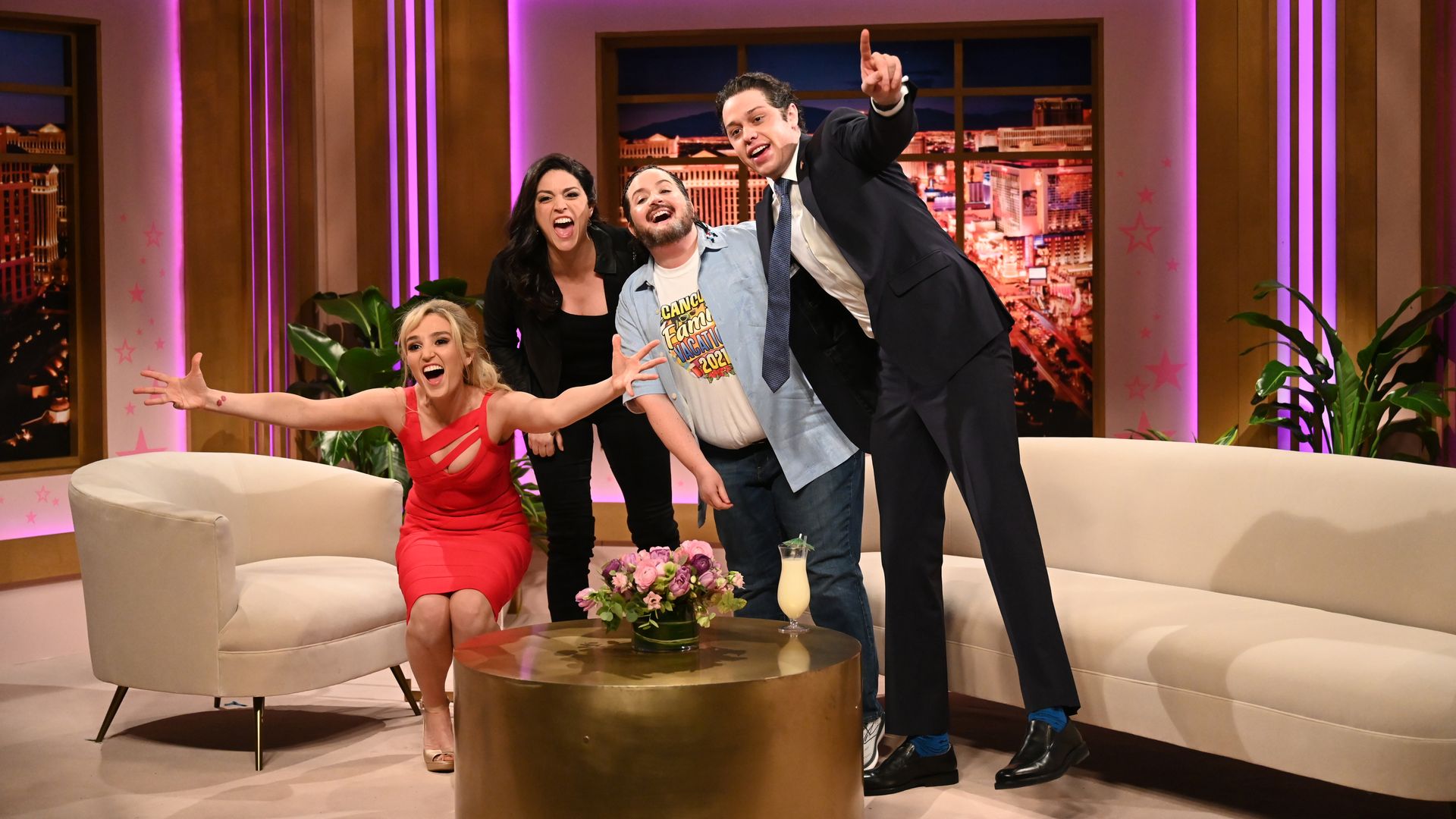 A screenshot of the latest "Saturday Night Live" cold open.