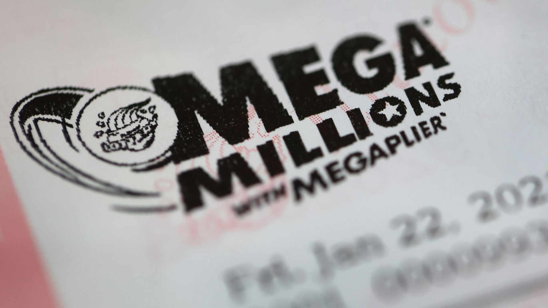 a picture of a Mega Millions ticket