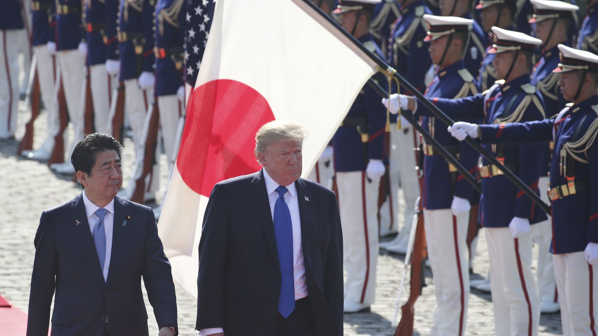 President Donald Trump and Japanese Prime Minister Shinzo Abe.