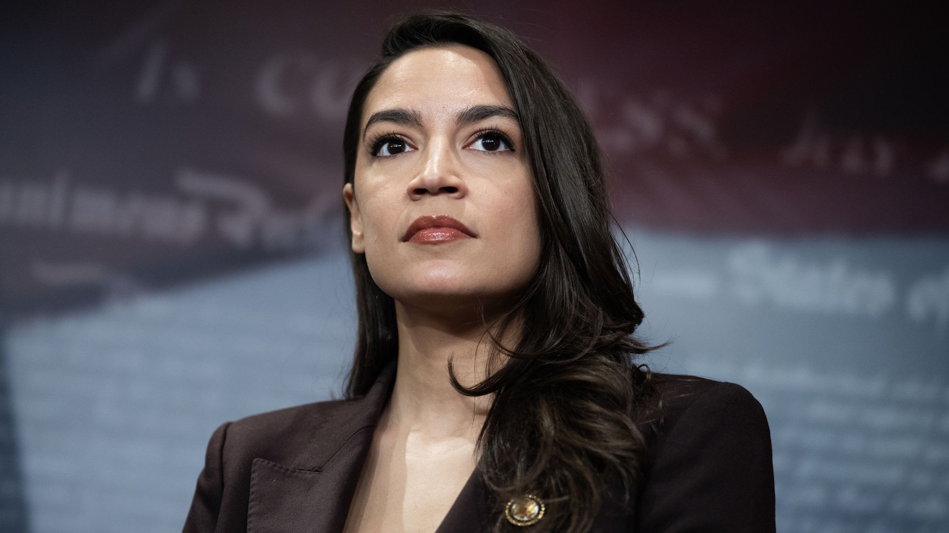 Rep. Alexandria Ocasio-Cortez speaks at a U.S. Capitol news conference on AI data centers.