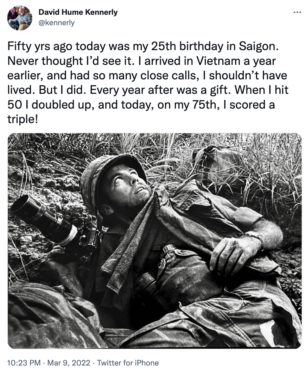 Tweet of man in Vietnam