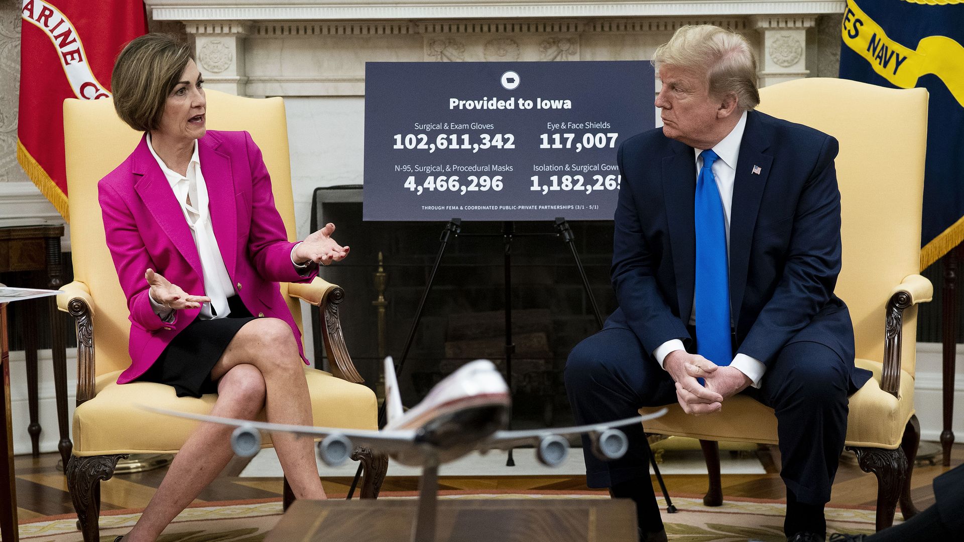 Reynolds with President Trump on May 6.