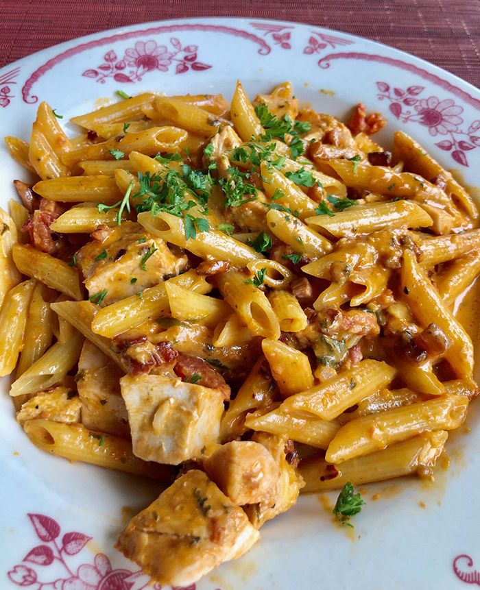 penne alla vodka at mama ricottas restaurant charlotte