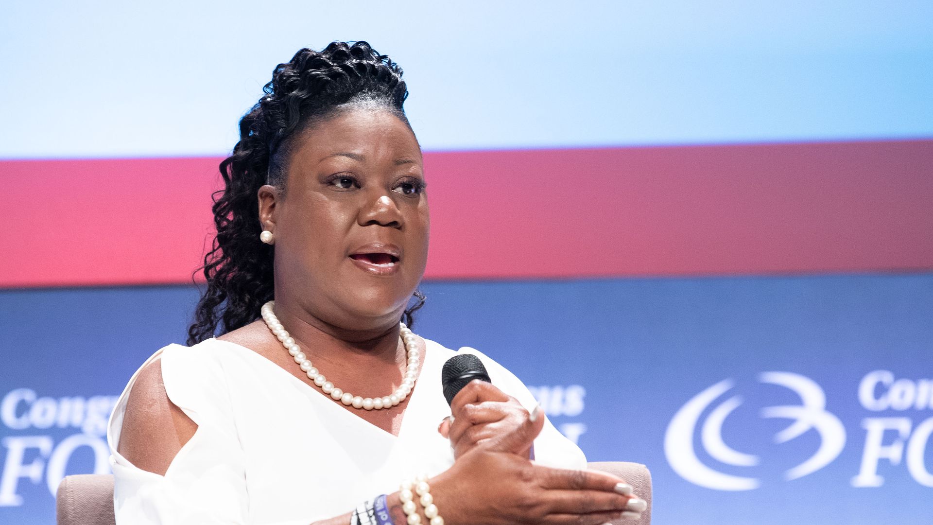 Sybrina Fulton, mother of Trayvon Martin, speaks at an event.