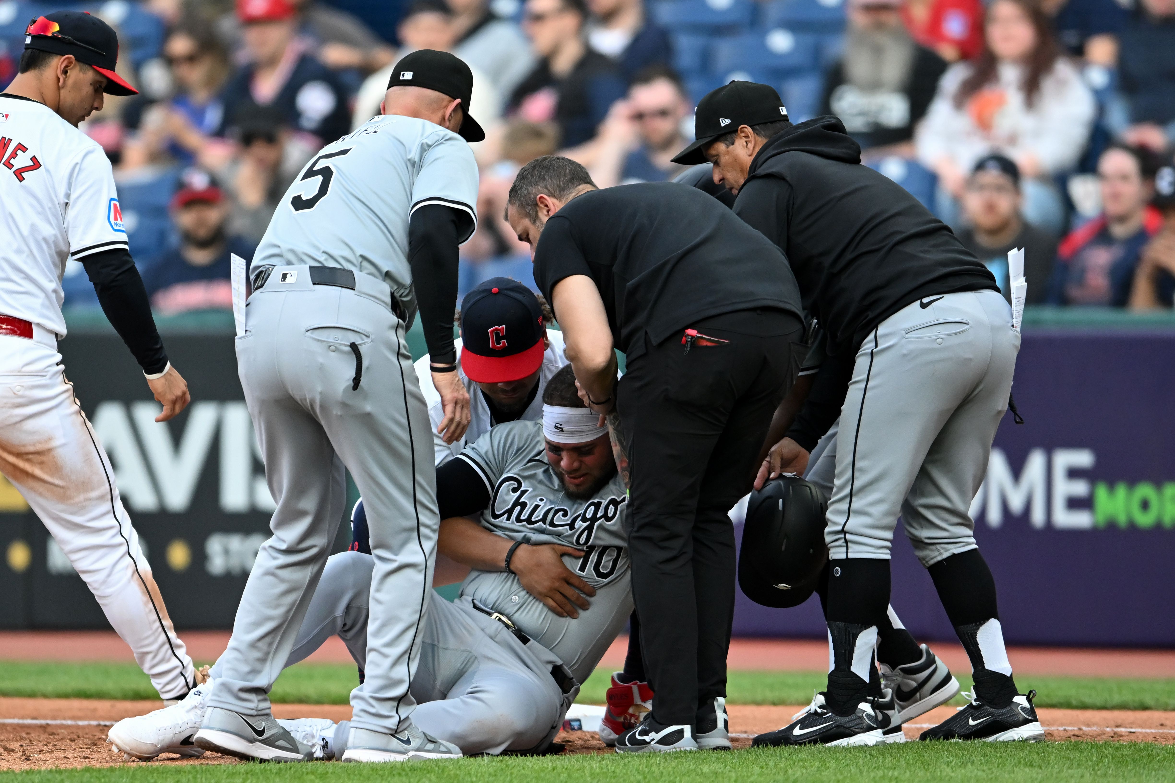 Photo of a player on the ground in pain 