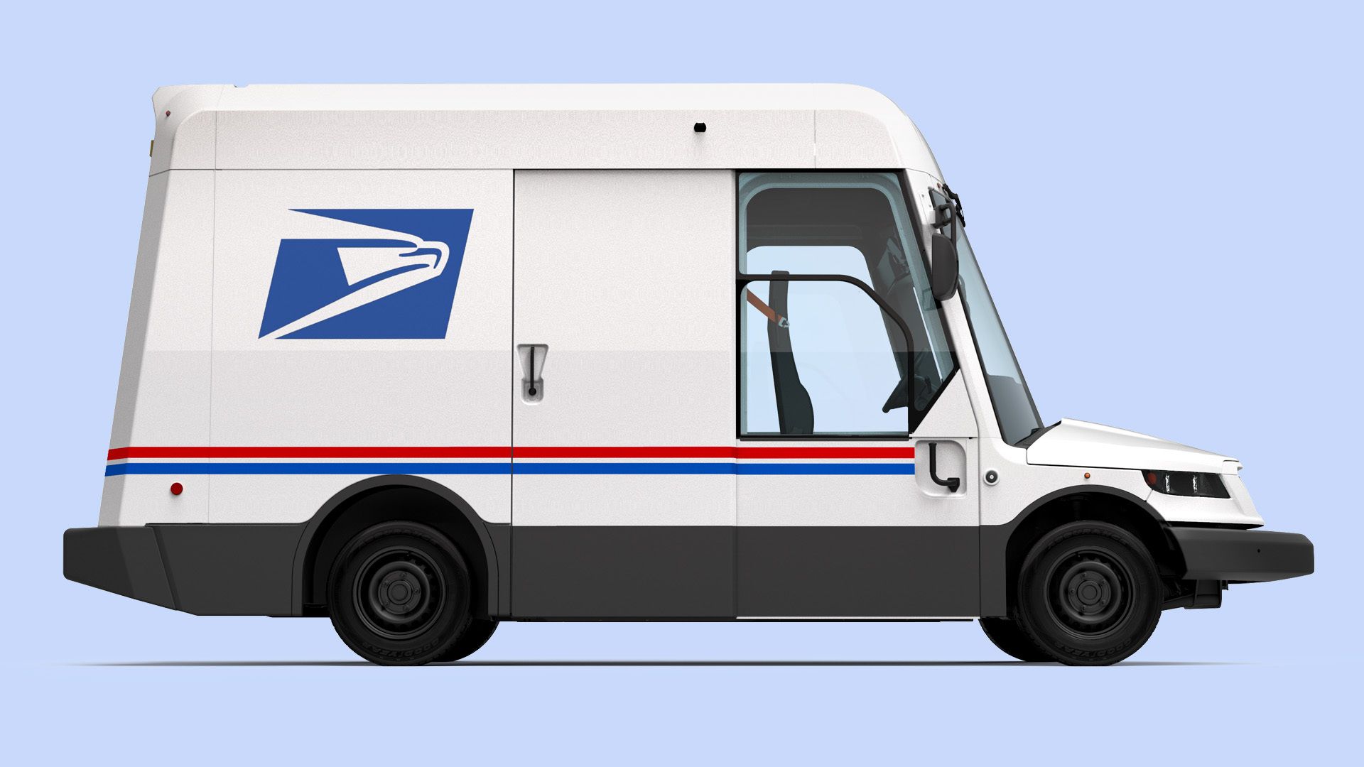Image of the USPS next-generation delivery truck.
