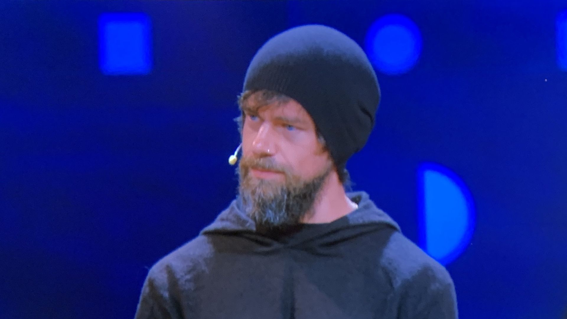Jack Dorsey speaking at TED2019.