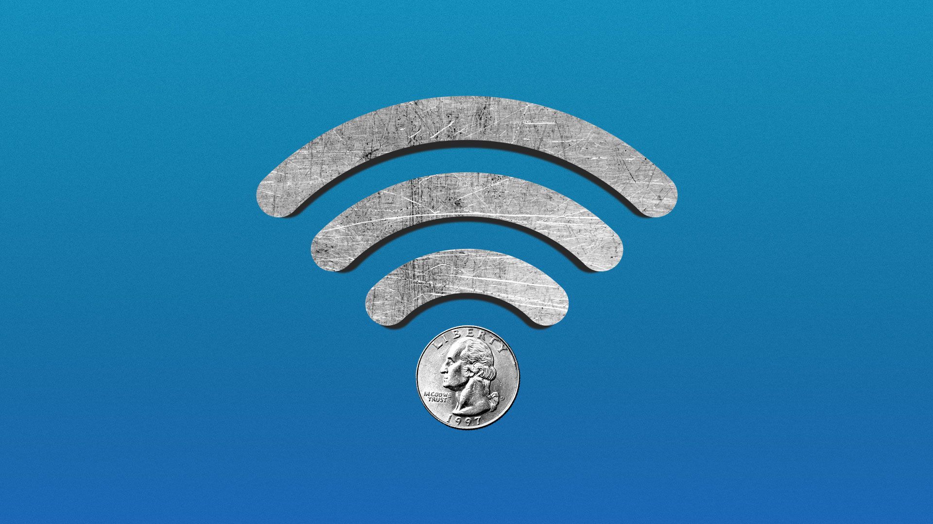 This illustration is of a wifi signal
