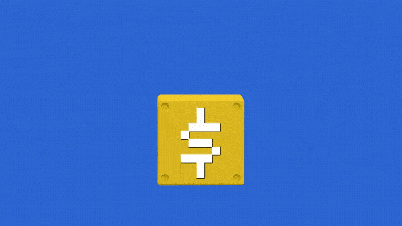 Illustration of question mark emerging from a video game block punched by a gloved fist.