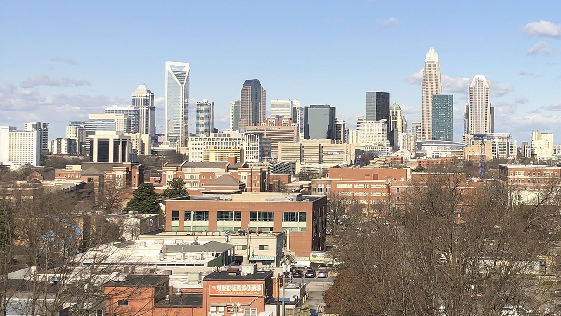 view from Novant Presbyterian maternity floor