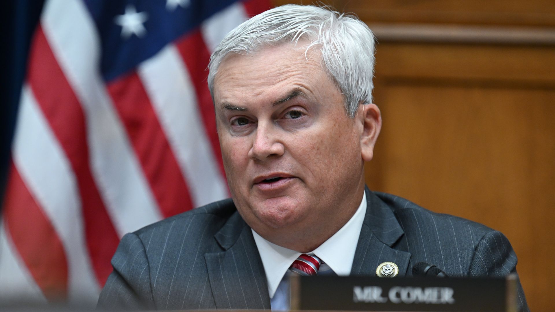 James Comer (R-KY) is seen as former Director of the National Institute of Allergy and Infectious Diseases, Dr. Anthony Fauci appears for a hearing on the Coronavirus Pandemic at Rayburn House Office Building on Monday June 3, 2024 in Washington, DC. 