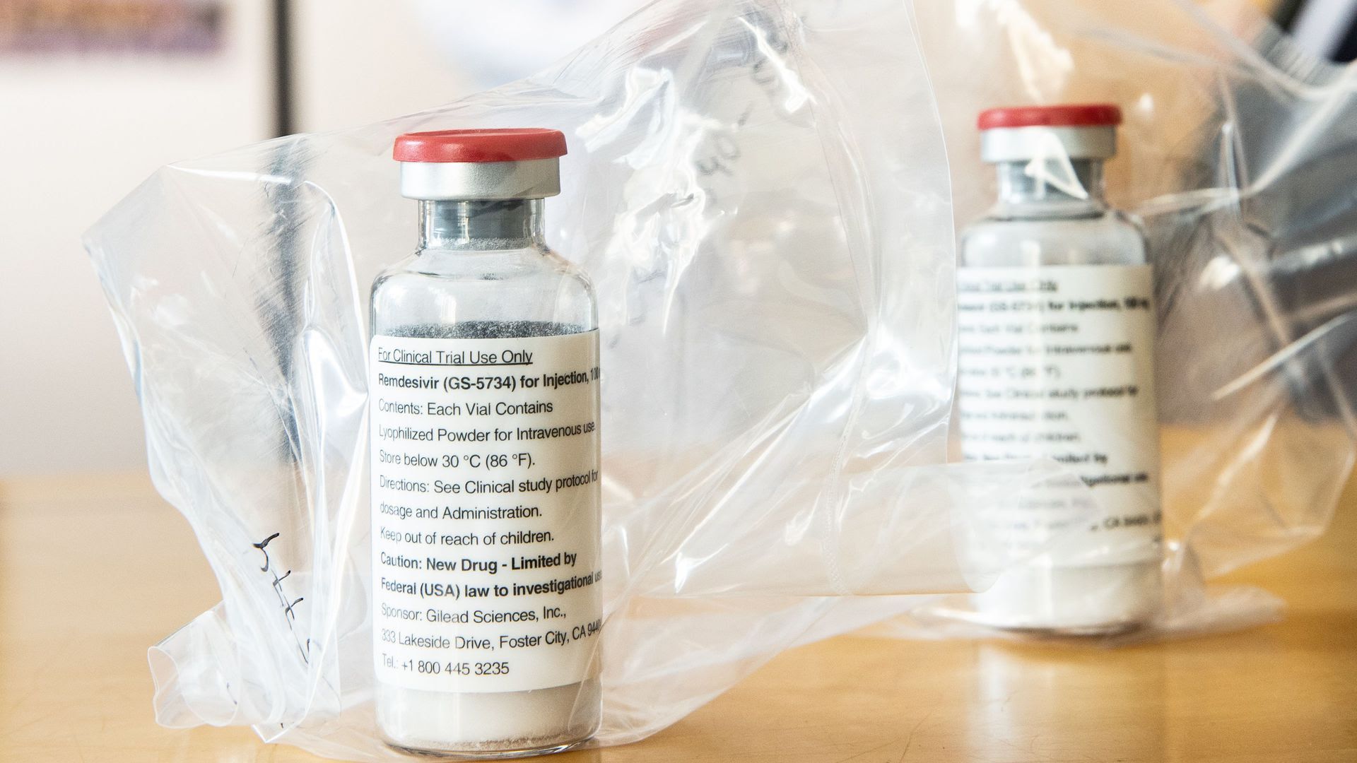 a remdesivir bottle