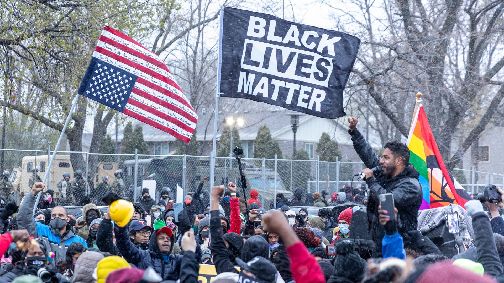 A black lives matter protest.