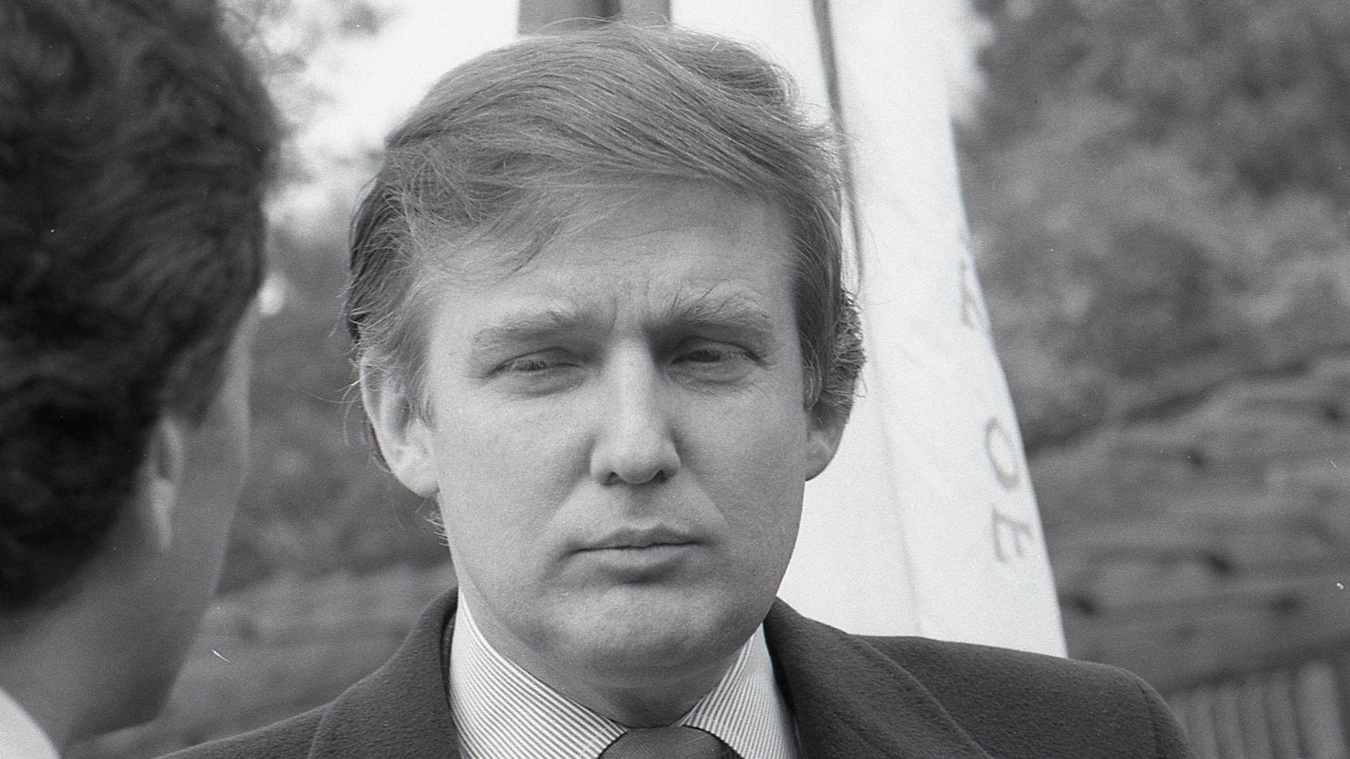 Developer Donald Trump attends the opening of the restored Wollman Rink in Central park on November 5, 1987 in New York city,