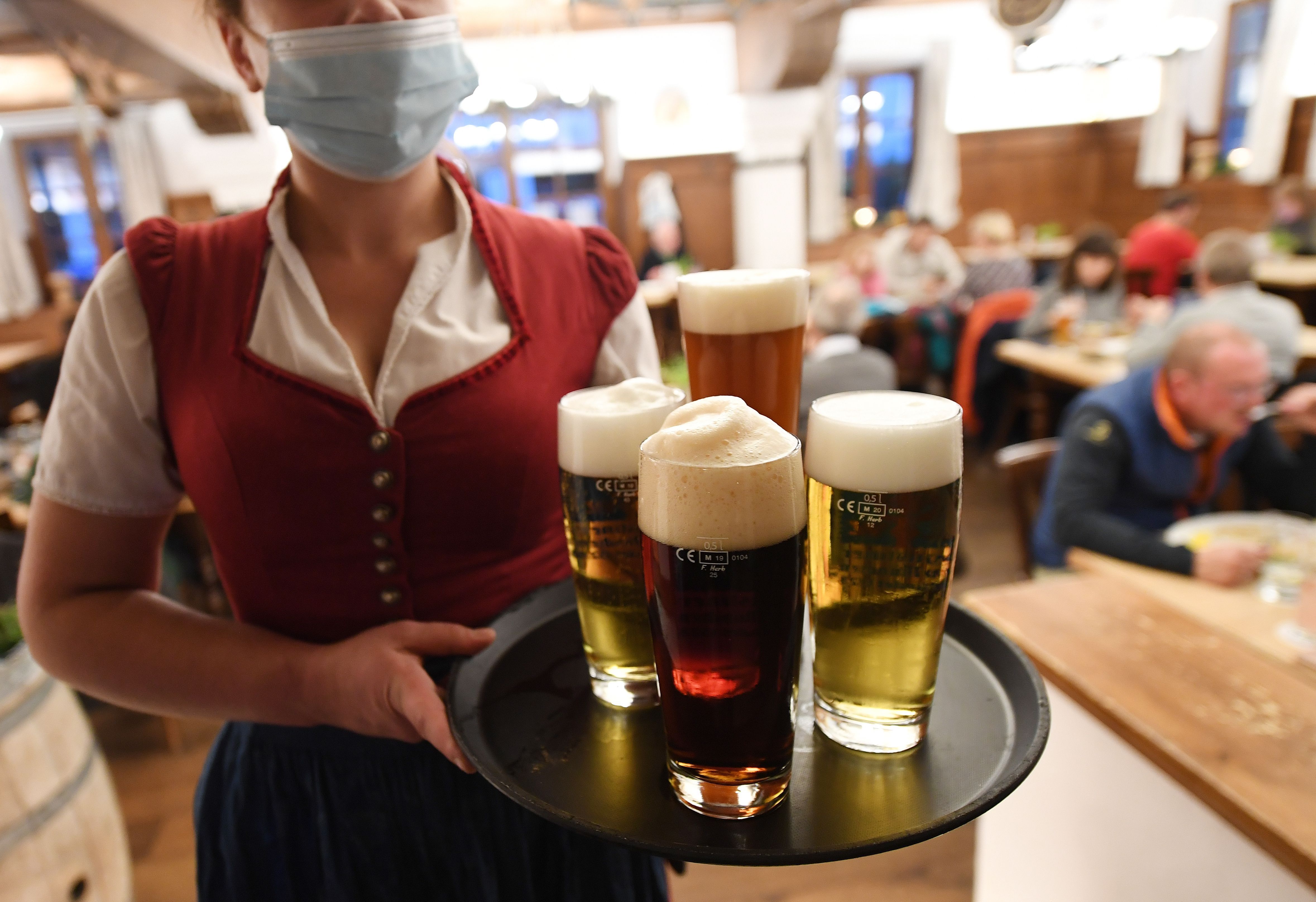 An inn in Bavaria on Oct. 17 amid covid restrictions