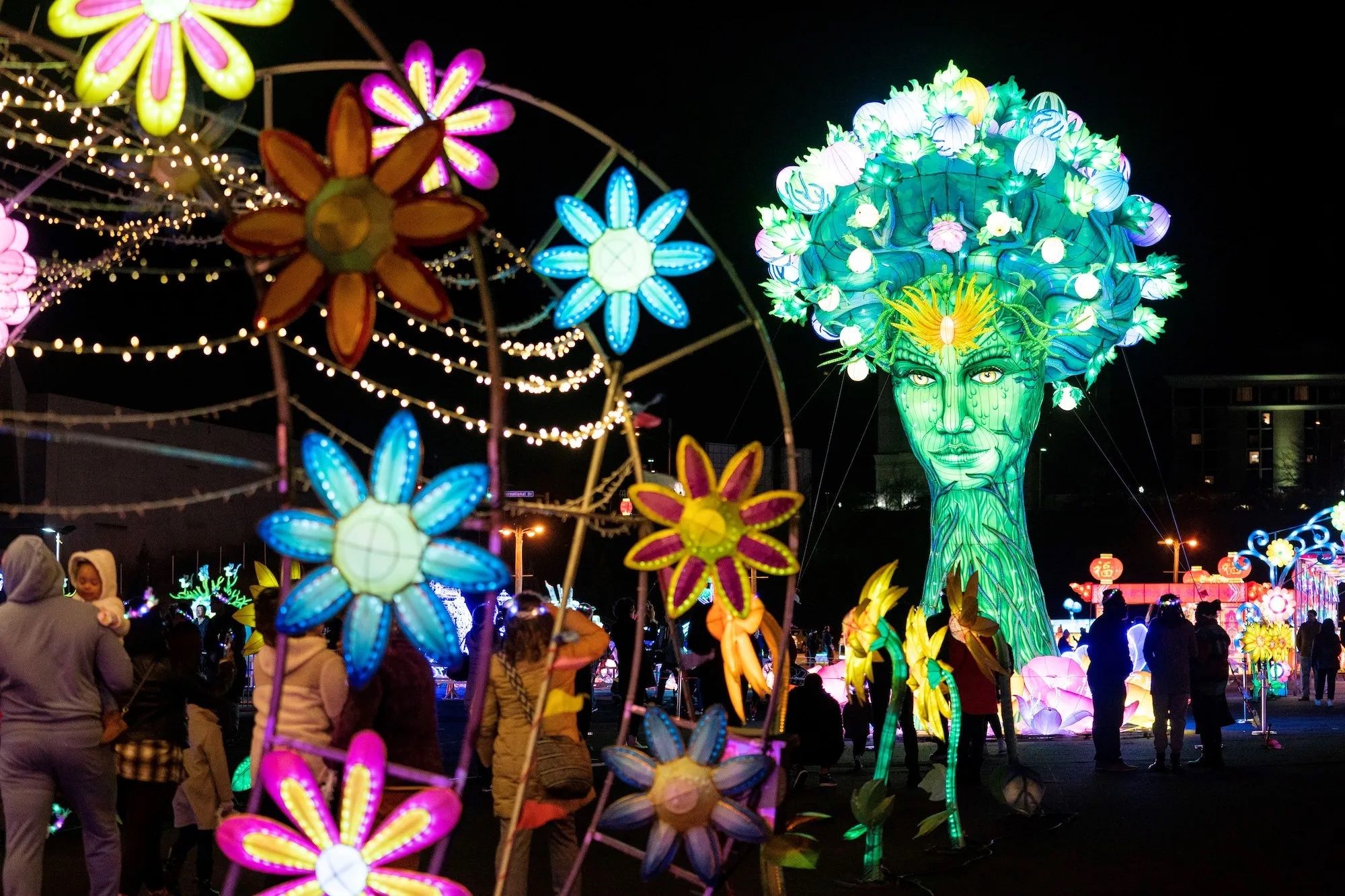 Artistic lanterns at the Winter Lantern Festival. Photo courtesy of Liu Jie/Xinhua via Getty Images