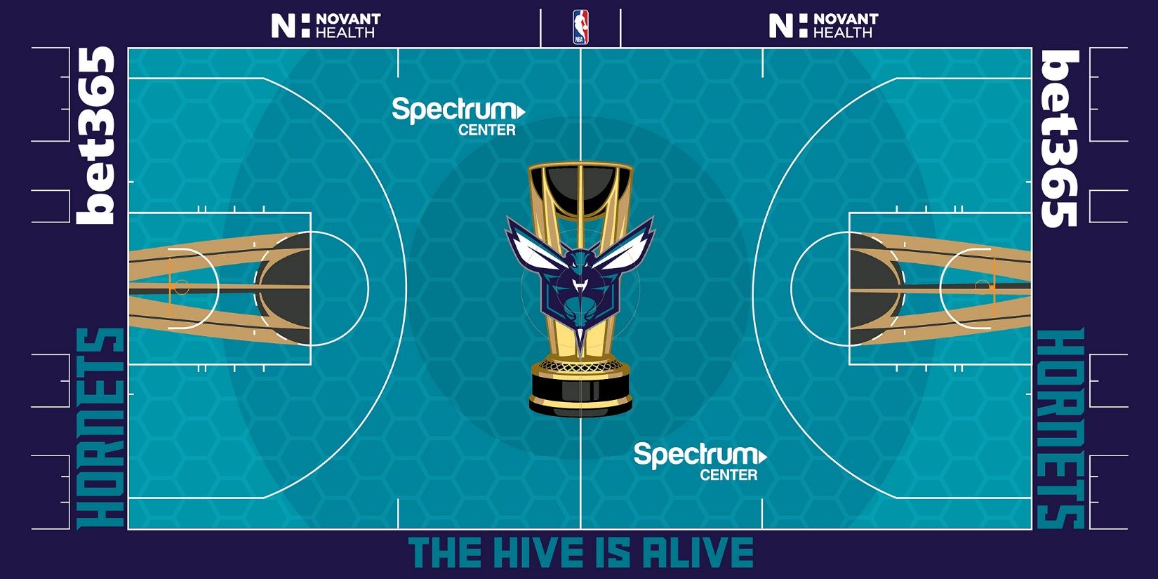  Expect to see this court at Spectrum Center on Nov. 29 vs. New York and Dec. 3 vs. Philadelphia.