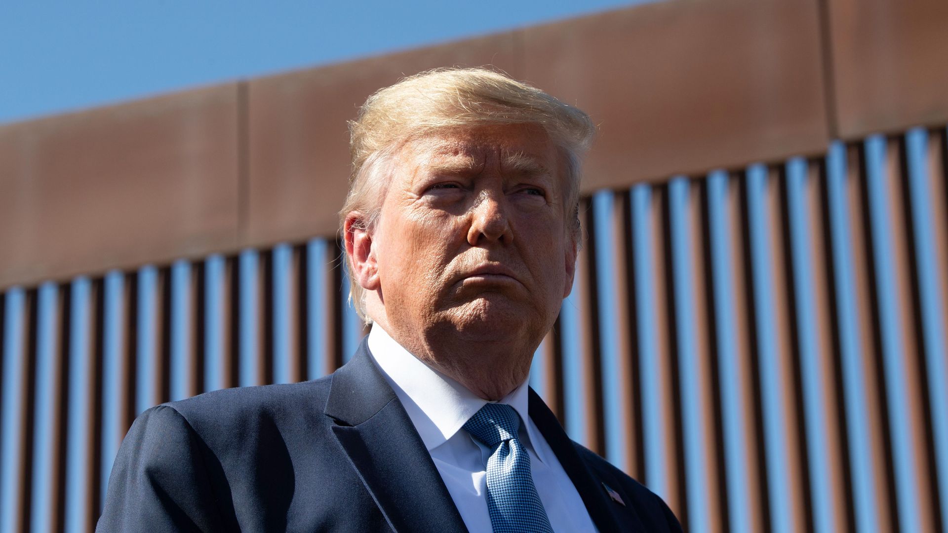 President Trump visiting construction of the border wall