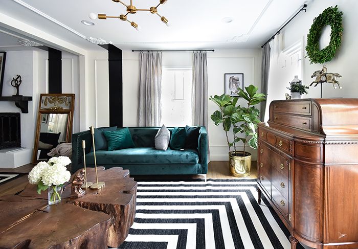 Mint Hill colonial remodel living room 1