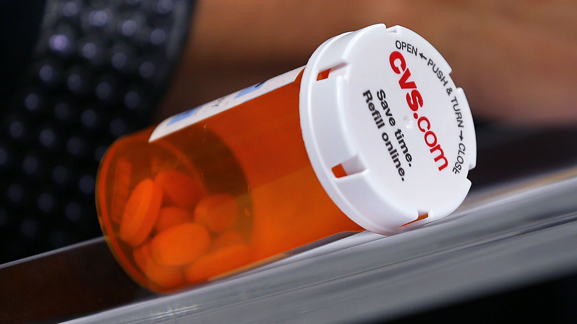 A prescription pill bottle from CVS