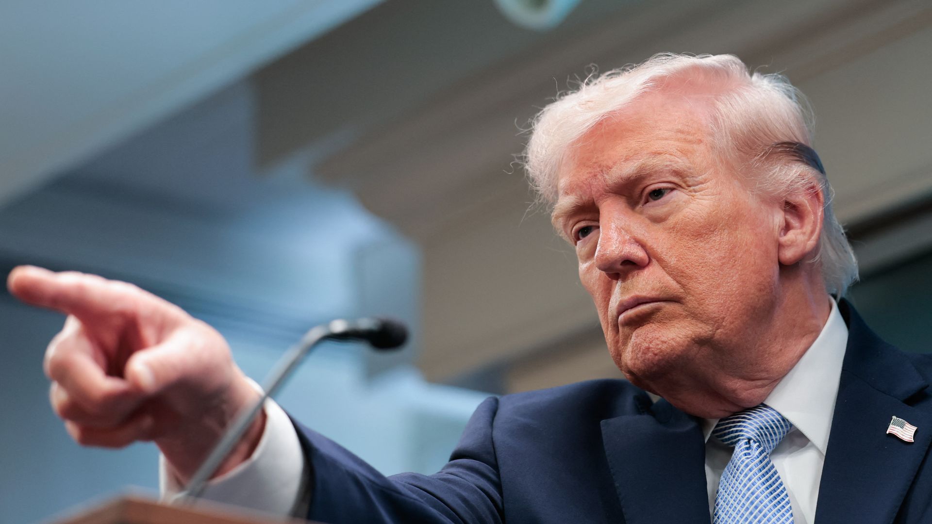 President Trump at a press conference