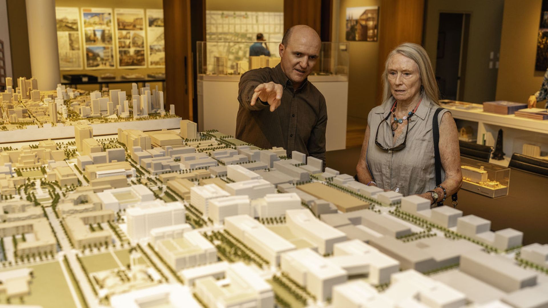 Tryba Architects shows a model of the city