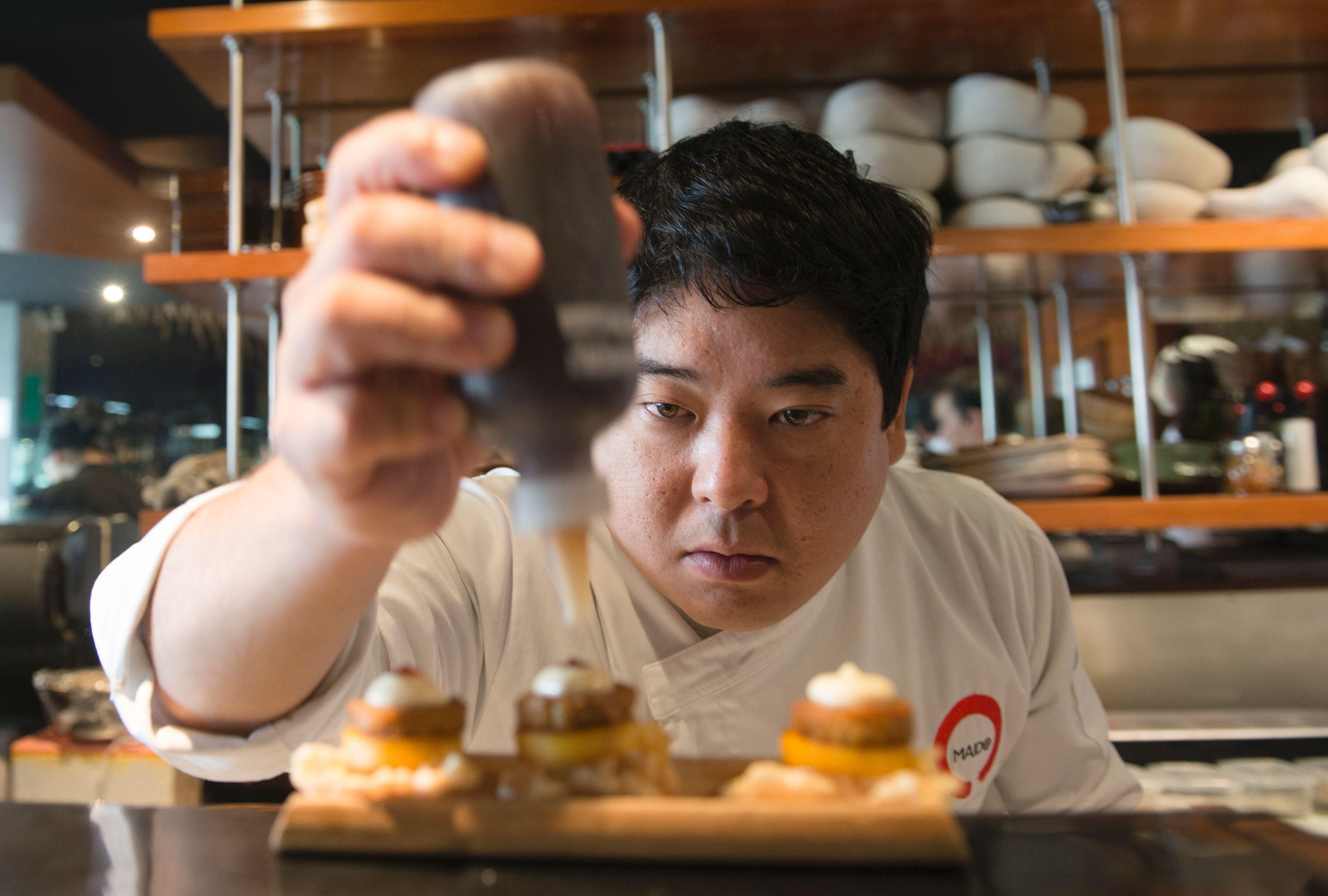 Peruvian chef Mitsuharu Tsumura at Maido, his Lima restaurant.