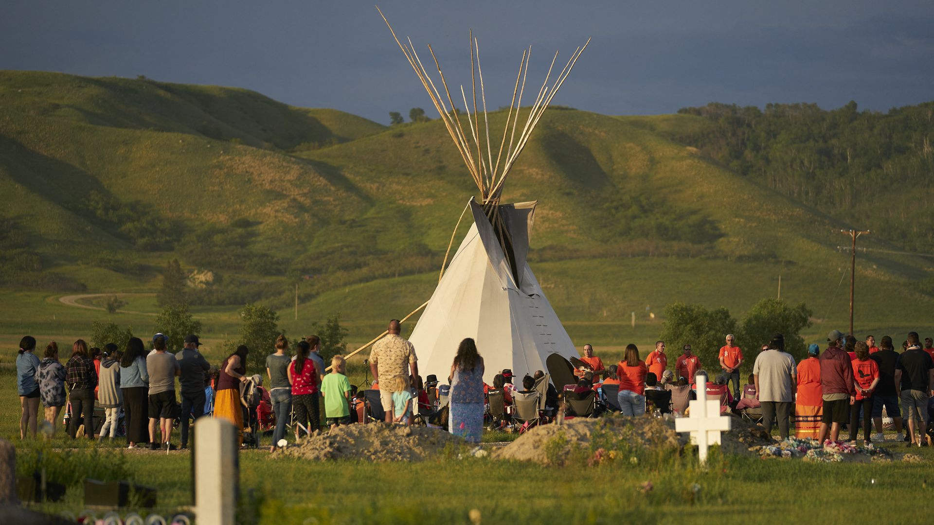 Vigil for Indigenous remains